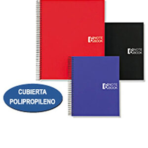 Cuaderno Notebook A-5 tapa plástico